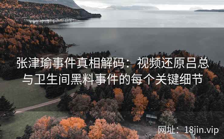 张津瑜事件真相解码：视频还原吕总与卫生间黑料事件的每个关键细节  第2张