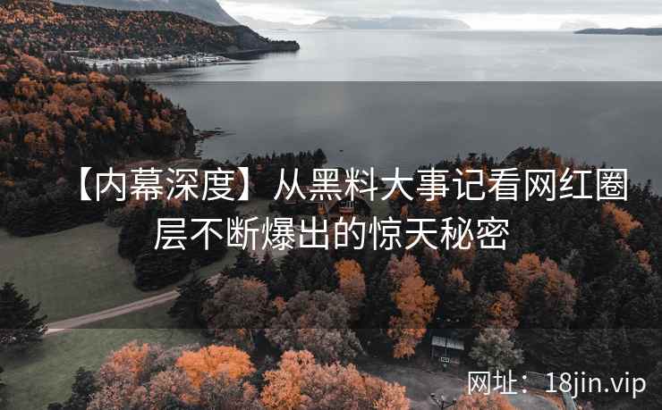 【内幕深度】从黑料大事记看网红圈层不断爆出的惊天秘密  第2张