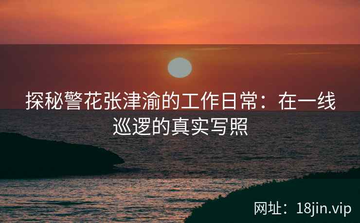 探秘警花张津渝的工作日常：在一线巡逻的真实写照  第2张